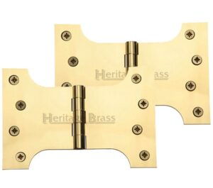 Heritage Brass 6 Inch Parliament Hinges, Polished Brass   (sold in pairs)