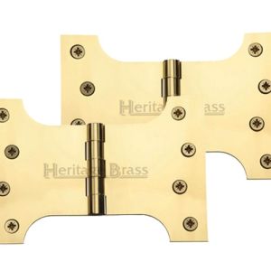 Heritage Brass 6 Inch Parliament Hinges, Polished Brass  (sold in pairs)