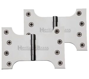 Heritage Brass 6 Inch Parliament Hinges, Polished Chrome  (sold in pairs)