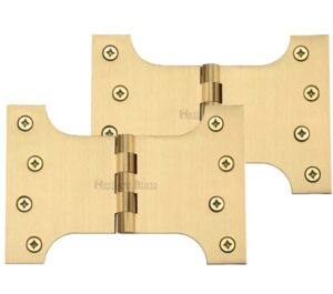 Heritage Brass 6 Inch Parliament Hinges, Satin Brass  (sold in pairs)