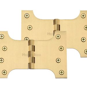 Heritage Brass 6 Inch Parliament Hinges, Satin Brass (sold in pairs)