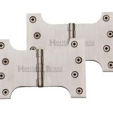 Heritage Brass 6 Inch Parliament Hinges, Satin Nickel (sold in pairs)