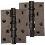 Heritage Brass 4" x 3" Ball Bearing (Steel Pin) Hinges, Matt Bronze -   (sold in pairs)