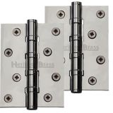 Heritage Brass 4" x 3" Ball Bearing (Steel Pin) Hinges, Polished Chrome -   (sold in pairs)
