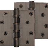 Heritage Brass 4" x 4" Ball Bearing (Steel Pin) Hinges, Matt Bronze (sold in pairs)