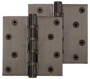 Heritage Brass 4" x 4" Ball Bearing (Steel Pin) Hinges, Matt Bronze  (sold in pairs)