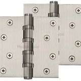 Heritage Brass 4" x 4" Ball Bearing (Steel Pin) Hinges, Satin Nickel (sold in pairs)