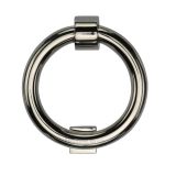 Heritage Brass Ring Door Knocker, Polished Nickel