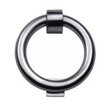 Heritage Brass Ring Door Knocker, Satin Chrome