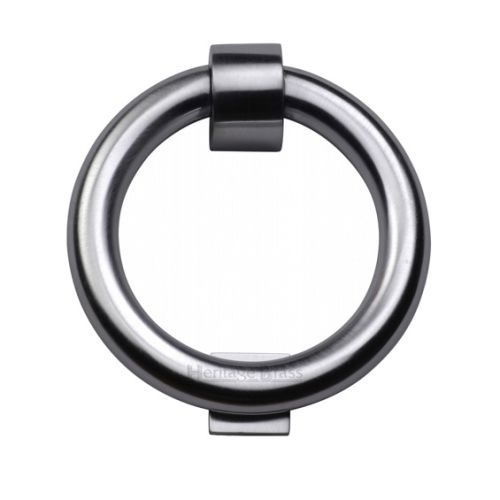 Heritage Brass Ring Door Knocker, Satin Chrome