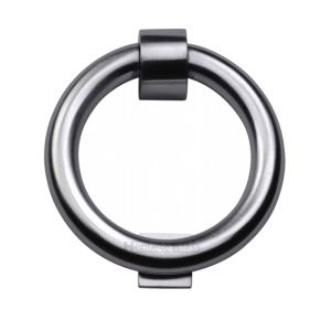 Heritage Brass Ring Door Knocker, Satin Chrome