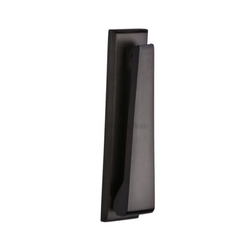 Heritage Brass Contemporary Slim Door Knocker, Matt Bronze