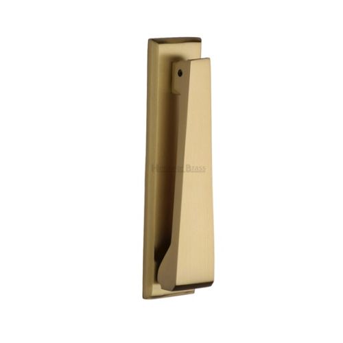 Heritage Brass Contemporary Slim Door Knocker, Satin Brass