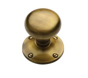 Heritage Brass Kensington Mortice Door Knobs, Antique Brass - KEN980-AT (sold in pairs)