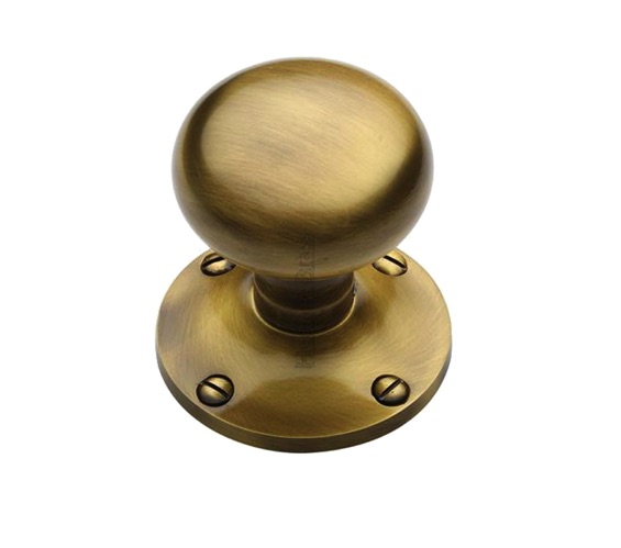 Heritage Brass Kensington Mortice Door Knobs, Antique Brass – KEN980-AT (sold in pairs)