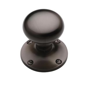 Heritage Brass Kensington Mortice Door Knobs, Matt Bronze  (sold in pairs)