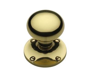 Heritage Brass Kensington Mortice Door Knobs, Polished Brass (sold in pairs)