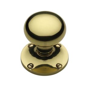 Heritage Brass Kensington Mortice Door Knobs, Polished Brass (sold in pairs)