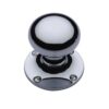 Heritage Brass Kensington Mortice Door Knobs, Polished Chrome  (sold in pairs)