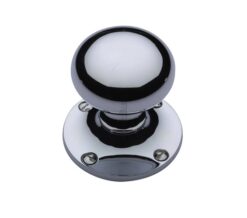 Heritage Brass Kensington Mortice Door Knobs, Polished Chrome  (sold in pairs)