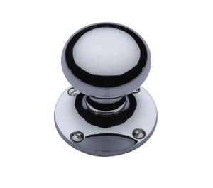 Heritage Brass Kensington Mortice Door Knobs, Polished Chrome (sold in pairs)
