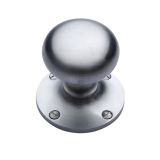 Heritage Brass Kensington Mortice Door Knobs, Satin Chrome  (sold in pairs)