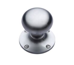 Heritage Brass Kensington Mortice Door Knobs, Satin Chrome  (sold in pairs)