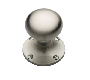 Heritage Brass Kensington Mortice Door Knobs, Satin Nickel  (sold in pairs)