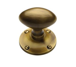 Heritage Brass Mayfair Mortice Door Knobs, Antique Brass (sold in pairs)
