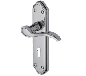 Heritage Brass Verona Polished Chrome Door Handles  (sold in pairs)