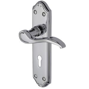 Heritage Brass Verona Polished Chrome Door Handles  (sold in pairs)