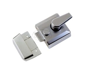 Heritage Brass Rim Cylinder Nightlatch (40mm OR 60mm), Satin Chrome