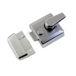 Heritage Brass Rim Cylinder Nightlatch (40mm OR 60mm), Satin Chrome