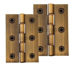 Heritage Brass 3 Inch Double Phosphor Washered Butt Hinges, Antique Brass   (sold in pairs)