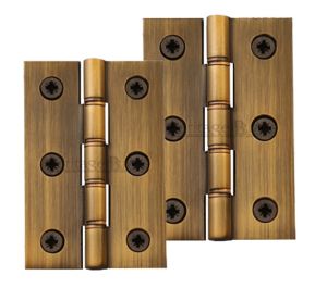 Heritage Brass 3 Inch Double Phosphor Washered Butt Hinges, Antique Brass   (sold in pairs)