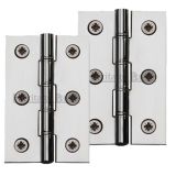 Heritage Brass 3 Inch Double Phosphor Washered Butt Hinges, Polished Chrome (sold in pairs)