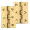 Heritage Brass 3 Inch Double Phosphor Washered Butt Hinges, Satin Brass  (sold in pairs)