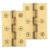 Heritage Brass 3 Inch Double Phosphor Washered Butt Hinges, Satin Brass  (sold in pairs)