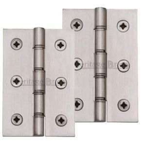 Heritage Brass 3 Inch Double Phosphor Washered Butt Hinges, Satin Nickel  (sold in pairs)
