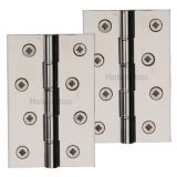 Heritage Brass 4" x 2 5/8" Double Phosphor Washered Butt Hinges, Polished Nickel -   (sold in pairs)