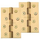 Heritage Brass 4" x 2 5/8" Double Phosphor Washered Butt Hinges, Satin Brass -   (sold in pairs)
