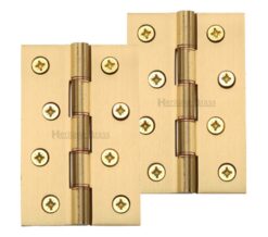 Heritage Brass 4" x 2 5/8" Double Phosphor Washered Butt Hinges, Satin Brass  (sold in pairs)