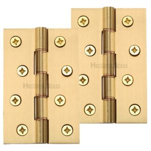 Heritage Brass 4″ x 2 5/8″ Double Phosphor Washered Butt Hinges, Satin Brass (sold in pairs)