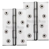 Heritage Brass 4" x 2 5/8" Double Phosphor Washered Butt Hinges, Satin Chrome  (sold in pairs)
