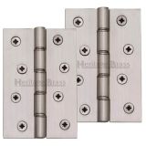 Heritage Brass 4" x 2 5/8" Double Phosphor Washered Butt Hinges, Satin Nickel  (sold in pairs)