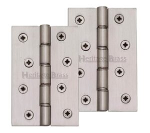 Heritage Brass 4" x 2 5/8" Double Phosphor Washered Butt Hinges, Satin Nickel  (sold in pairs)