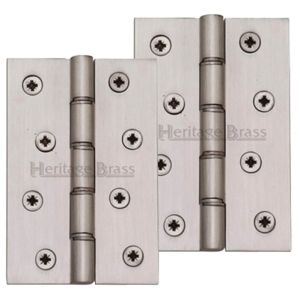 Heritage Brass 4″ x 2 5/8″ Double Phosphor Washered Butt Hinges, Satin Nickel  (sold in pairs)