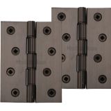 Heritage Brass 4 Inch Double Phosphor Washered Butt Hinges, Matt Bronze -   (sold in pairs)