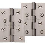 Heritage Brass 4 Inch Double Phosphor Washered Butt Hinges, Satin Nickel -   (sold in pairs)