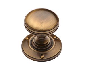 Heritage Brass Richmond Mortice Door Knobs, Antique Brass (sold in pairs)